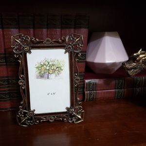 Fleur de lis 4x6 Picture Frame